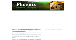 Desktop Screenshot of phoenixcriminallawnews.com