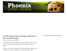 Tablet Screenshot of phoenixcriminallawnews.com